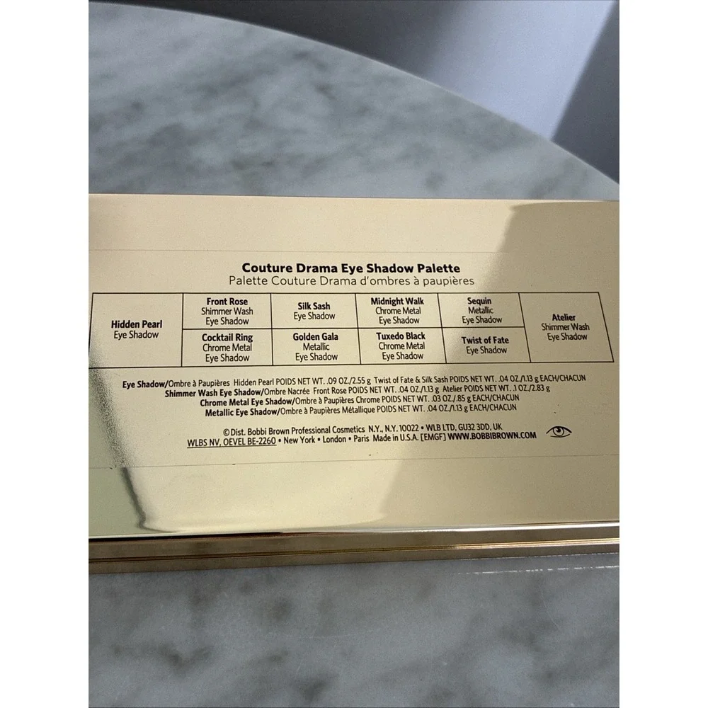 Bobbi Brown Couture Drama Eyeshadow Palette Limited Edition New In Box